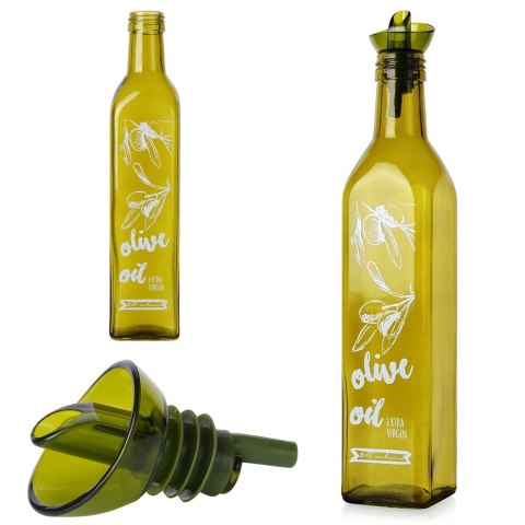 Butelka na oliwę ocet do oliwy octu szklana pojemnik dozownik 500ml VILDE 259359-Z