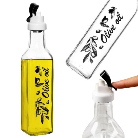 Butelka na oliwę ocet przyprawy szklana pojemnik z dozownikiem 250ml VILDE 259165
