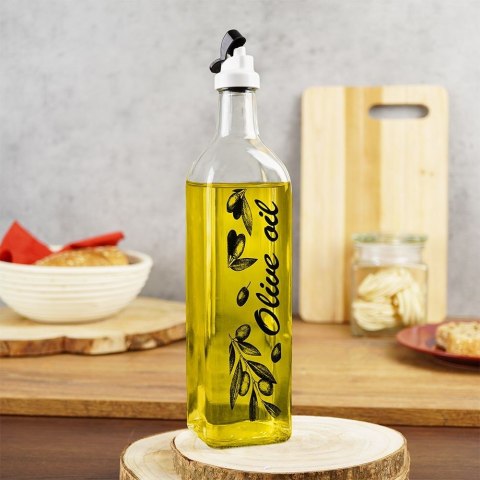 Butelka szklana na oliwę ocet przyprawy pojemnik z dozownikiem 750 ml VILDE 259167