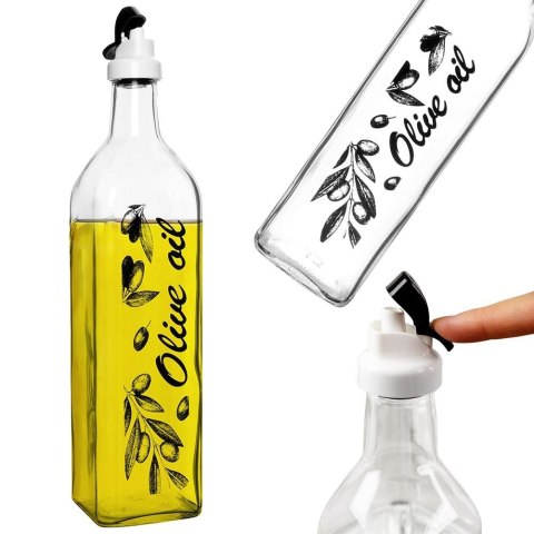 Butelka szklana na oliwę ocet przyprawy pojemnik z dozownikiem 750 ml VILDE 259167