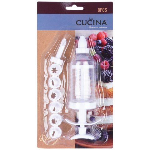 Dekorator do ciast ciasta ciastek maszynka 9 elementów LA CUCINA 141719