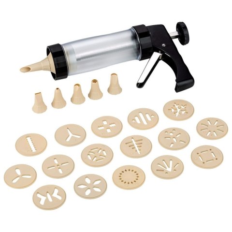 Maszynka dekorator do ciastek ciasteczek maszyna 23 elementy MISTY NAVA 10-111-103