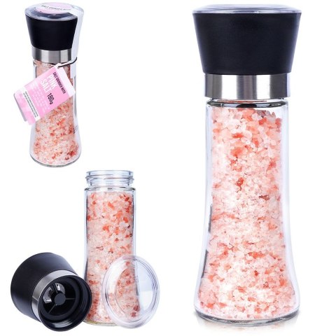 Młynek do pieprzu i soli przypraw ręczny szklany 18.5cm EXCELLENT HOUSEWARE 130119