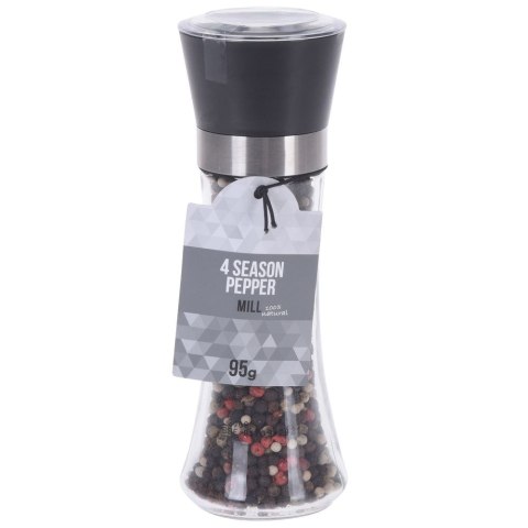 Młynek do pieprzu i soli przypraw ręczny szklany 18.5cm EXCELLENT HOUSEWARE 130120