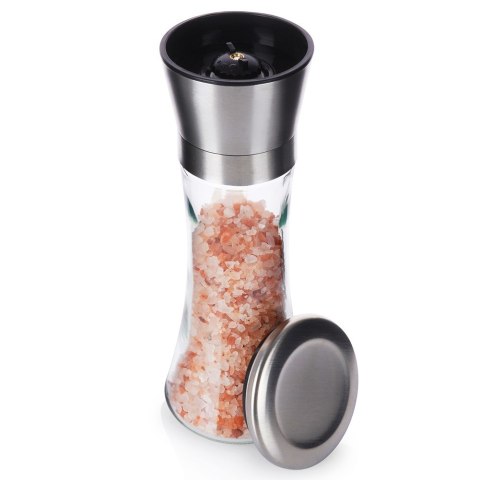 Młynek do pieprzu i soli przypraw ręczny szklany 19cm EXCELLENT HOUSEWARE 259368