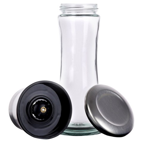 Młynek do pieprzu i soli przypraw ręczny szklany 19cm EXCELLENT HOUSEWARE 259368