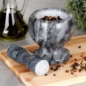 Moździerz kuchenny do przypraw leków ucierania ziół kamienny granitowy VILDE 259128