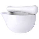 Moździerz kuchenny do przypraw leków ucierania ziół porcelanowy biały EXCELLENT HOUSEWARE 259319