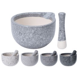 Moździerz kuchenny do przypraw ziół leków ceramiczny EXCELLENT HOUSEWARE 131033