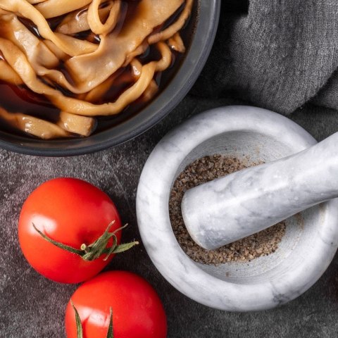 Moździerz kuchenny do przypraw ziół leków kamienny granitowy VILDE 259131