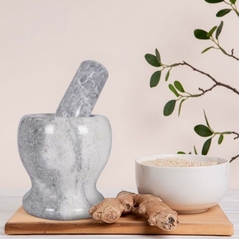 Moździerz kuchenny do przypraw ziół leków kamienny granitowy VILDE 259131