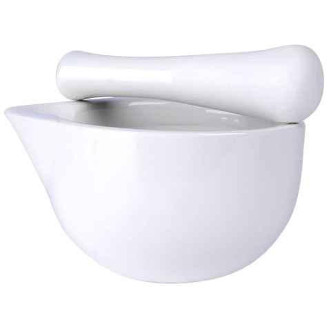 Moździerz kuchenny do przypraw ziół leków porcelanowy biały ALPINA 259328