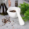 Moździerz kuchenny do przypraw ziół leków porcelanowy biały ALPINA 259328