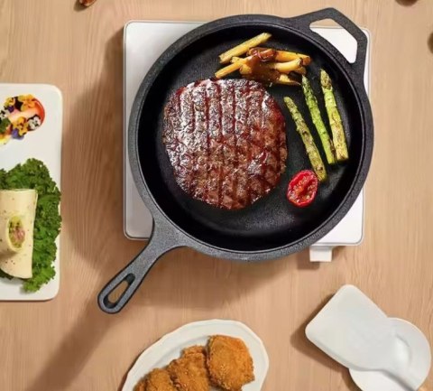 Patelnia żeliwna 2w1 26 cm KRISBERG KS-7703