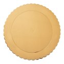Podkład pod tort ciasto złoty okrągły 26 cm SZTYWNY GRUBY ORION 871409