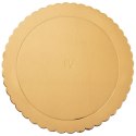 Podkład pod tort ciasto złoty okrągły 32 cm gruby sztywny ORION 871411