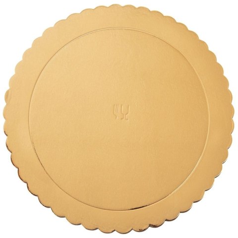 Podkład pod tort ciasto złoty okrągły 32 cm gruby sztywny ORION 871411