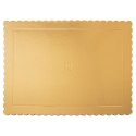 Podkład pod tort ciasto złoty prostokątny 40x30 cm GRUBY SZTYWNY ORION 871407