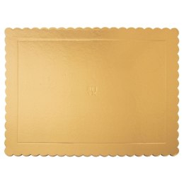 Podkład pod tort ciasto złoty prostokątny 40x30 cm GRUBY SZTYWNY ORION 871407