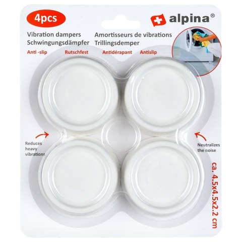 Podkładki pod pralkę antywibracyjne 4 sztuki podstawki ALPINA 569976
