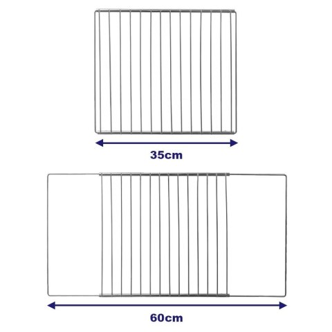 Ruszt do piekarnika regulowany metalowy do pieczenia 35/60x32 cm ORION 111182