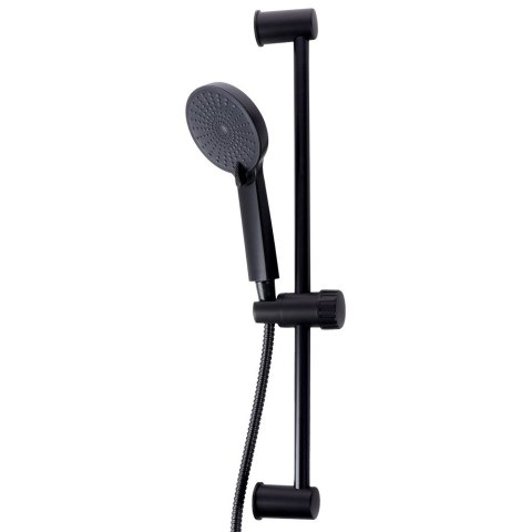 Słuchawka prysznicowa z wężem uchwytem czarna 3-ele wąż BATHROOM SOLUTIONS 569881