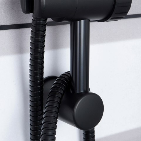 Słuchawka prysznicowa z wężem uchwytem czarna 3-ele wąż BATHROOM SOLUTIONS 569881
