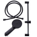 Słuchawka prysznicowa z wężem uchwytem czarna 3-ele wąż BATHROOM SOLUTIONS 569881
