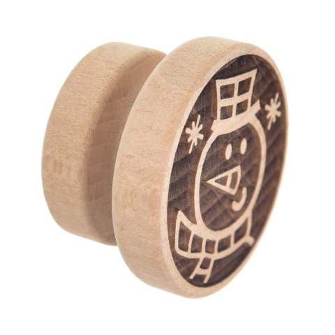 Stempel do dekorowania ciastek dekorator drewniany bałwan ORION 127436