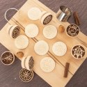 Stempel do dekorowania ciastek dekorator drewniany bałwan ORION 127436