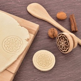 Stempel do dekorowania ciastek dekorator drewniany płatek śniegu ORION 127441