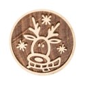 Stempel do dekorowania ciastek dekorator drewniany renifer ORION 127437