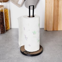 Stojak na ręcznik papierowy kuchenny XXL metalowy czarny BISTRO 32cm VILDE 229103