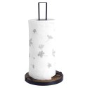 Stojak na ręcznik papierowy kuchenny XXL metalowy czarny BISTRO 32cm VILDE 229103