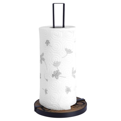 Stojak na ręcznik papierowy kuchenny XXL metalowy czarny BISTRO 32cm VILDE 229103