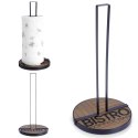 Stojak na ręcznik papierowy kuchenny XXL metalowy czarny BISTRO 32cm VILDE 229103