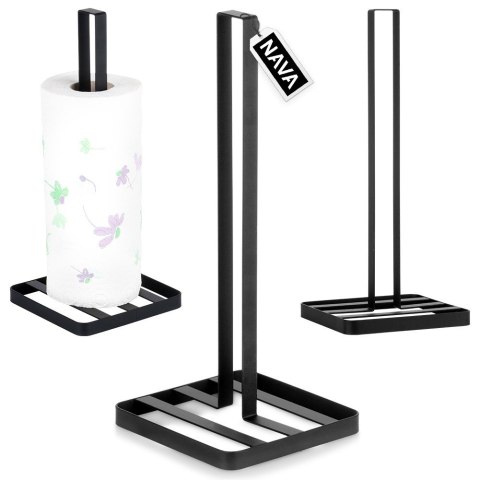 Stojak uchwyt na ręcznik papierowy kuchenny duży XXL czarny MISTY NAVA 10-186-031