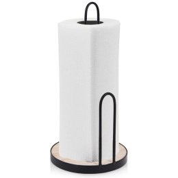 Stojak uchwyt na ręcznik papierowy kuchenny duży metalowy czarny 30 cm EXCELLENT HOUSEWARE 730174