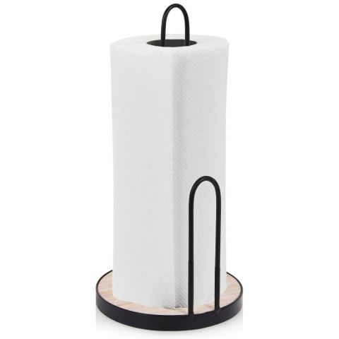 Stojak uchwyt na ręcznik papierowy kuchenny duży metalowy czarny 30 cm EXCELLENT HOUSEWARE 730174