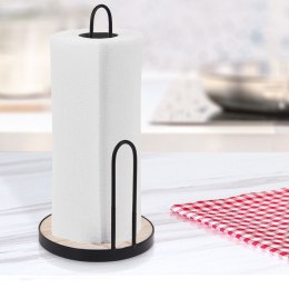 Stojak uchwyt na ręcznik papierowy kuchenny duży metalowy czarny 30 cm EXCELLENT HOUSEWARE 730174