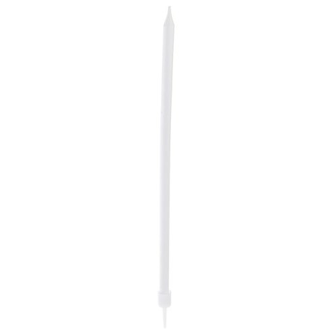 Świeczki z wosku do tortu na tort białe długie 14.5cm zestaw 12 sztuk ORION 822261