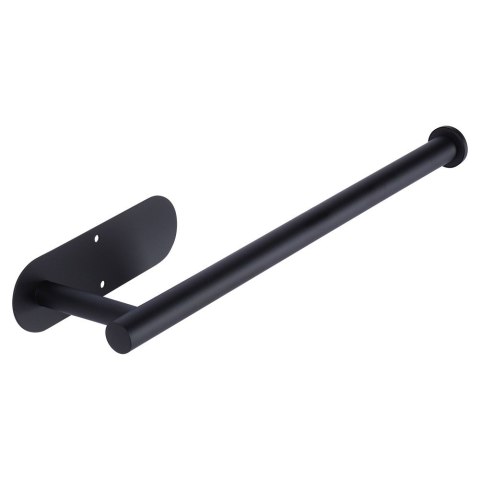 Uchwyt wieszak na ręcznik papierowy kuchenny ścienny stalowy czarny VILDE 569697