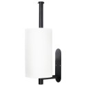 Uchwyt wieszak na ręcznik papierowy kuchenny ścienny stalowy czarny VILDE 569697