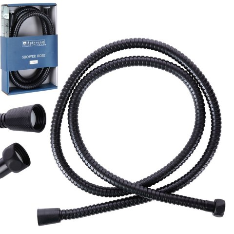 Wąż prysznicowy czarny do słuchawki prysznicowej 150 cm BATHROOM SOLUTIONS 569882