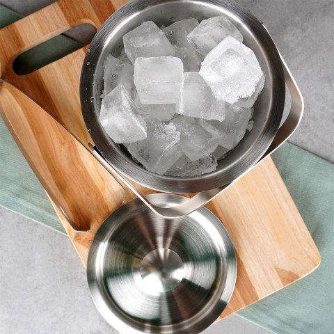 Wiaderko do lodu ze szczypcami stalowe termiczne cooler wiadro na lód VILDE 259687