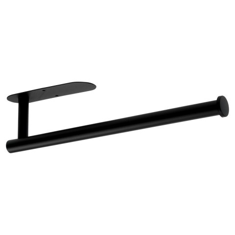 Wieszak UCHWYT na ręcznik papierowy kuchenny ścienny stalowy czarny VILDE 229137