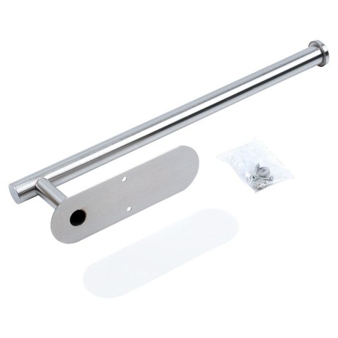 Wieszak UCHWYT na ręcznik papierowy kuchenny ścienny stalowy srebrny VILDE 229139