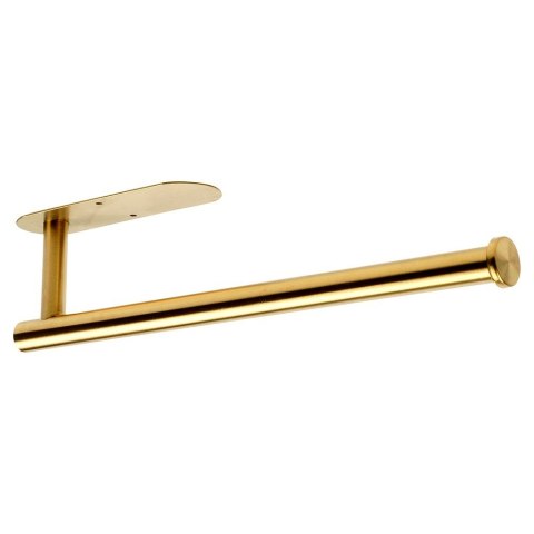 Wieszak UCHWYT na ręcznik papierowy kuchenny ścienny stalowy złoty VILDE 229138