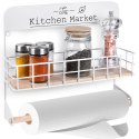 Wieszak uchwyt na ręcznik papierowy duży wiszący półka kuchenna biały EXCELLENT HOUSEWARE 229085