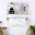 Wieszak uchwyt na ręcznik papierowy duży wiszący półka kuchenna biały EXCELLENT HOUSEWARE 229085